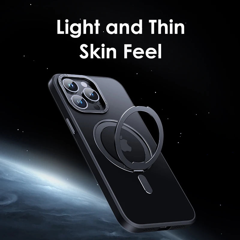 Luxury Magnetic Stand Case with Ring Holder for iPhone 11β13 Pro Max