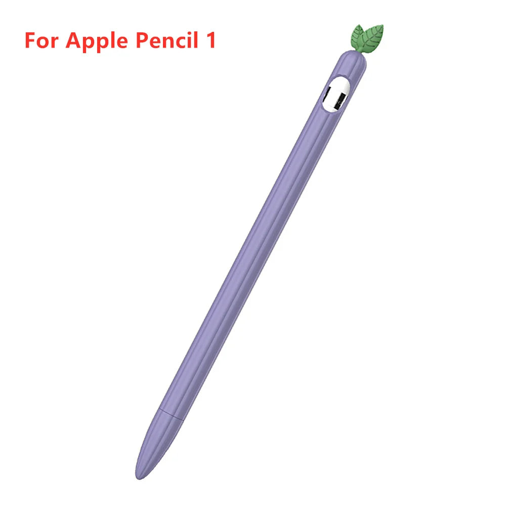 Cute Vegetable Silicone Case for Apple Pencil 1st & 2nd Gen Protective Sleeve