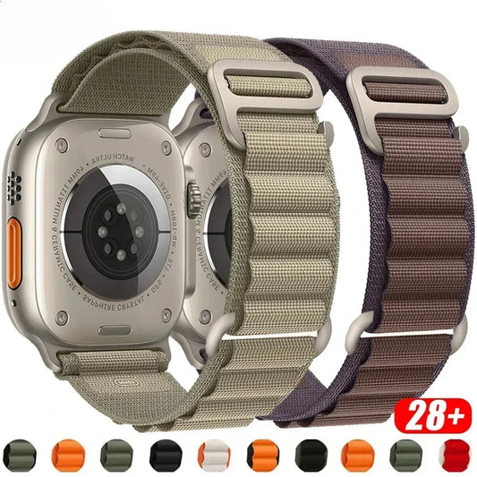 Alpine Nylon Strap for Apple Watch Bands 38-49mm - Ultra 2 Series 9 SE