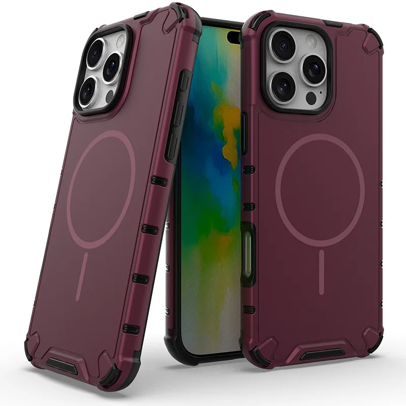 Luxury MagSafe Military-Grade Phone Case for iPhone 16 15 14 Pro Max