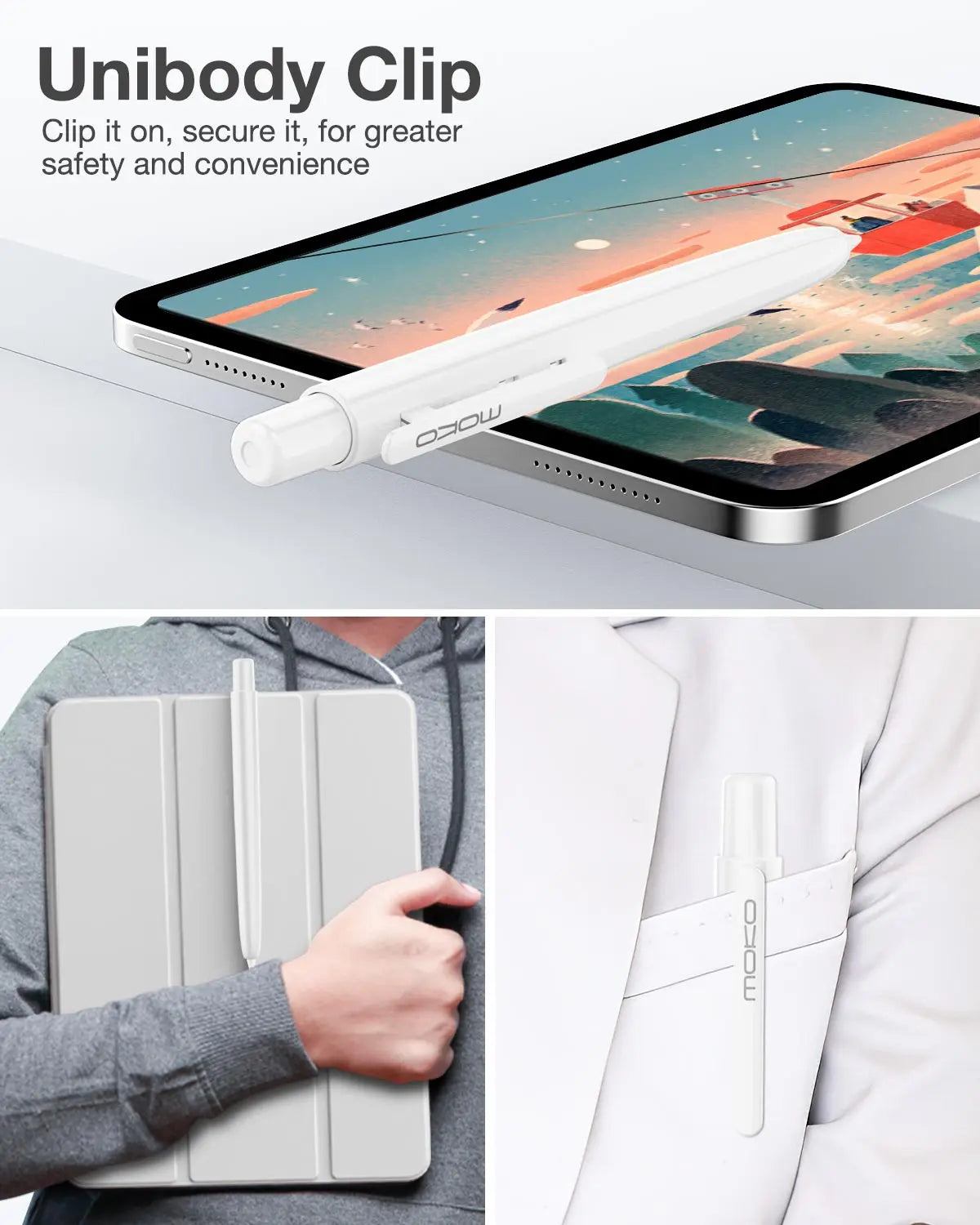 Retractable Holder Case for Apple Pencil USB-C – Clip-On Protective Sleeve