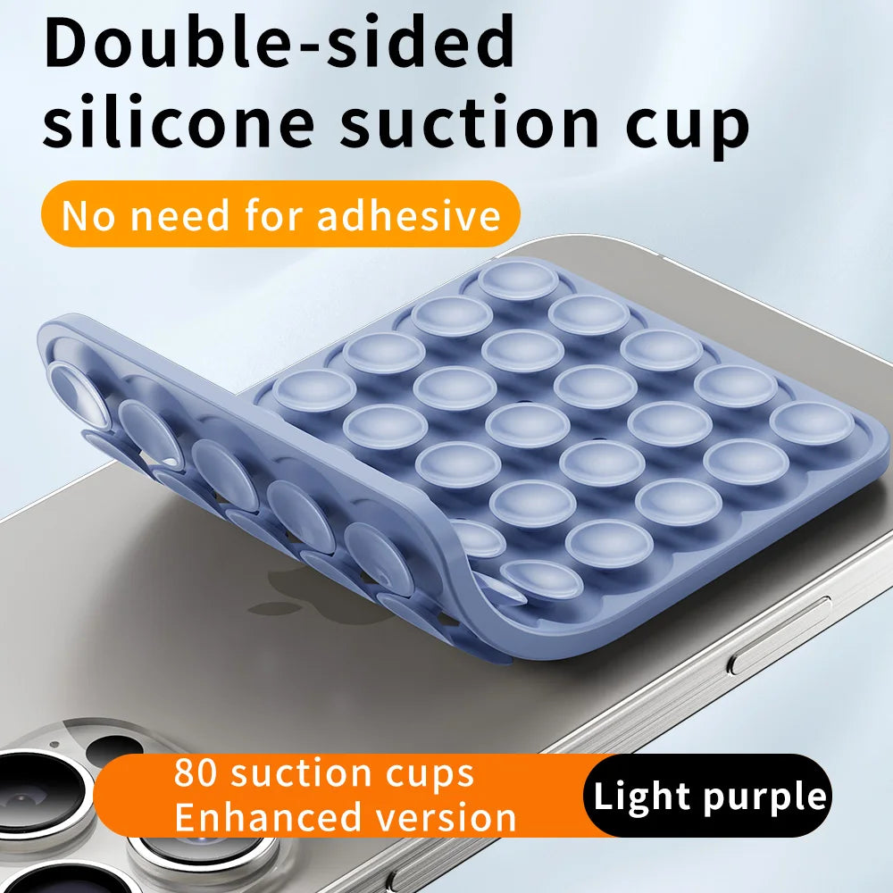 Double-Sided Silicone Suction Pad for Phones – Adhesive Rubber Mount