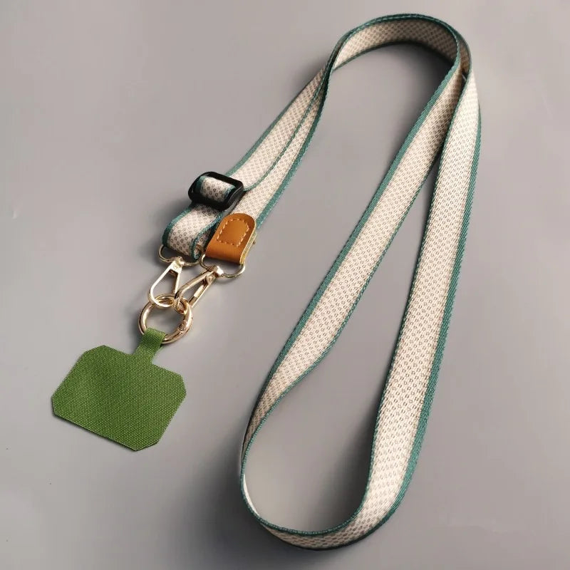 Wide Printed Crossbody Phone Strap – Adjustable Anti-Theft Lanyard