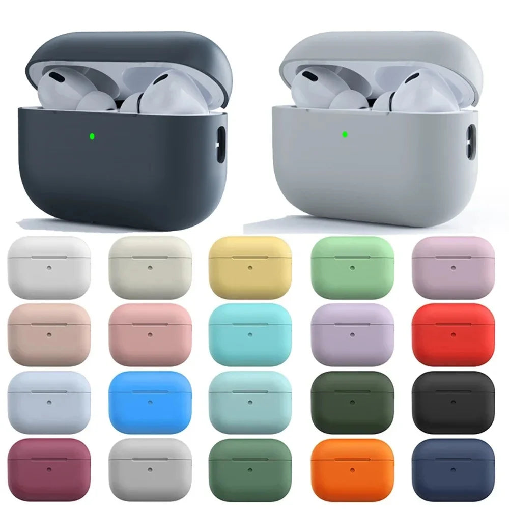 Ultra-Thin Silicone Case for AirPods 1/2/3 Pro 2 Shockproof Cover
