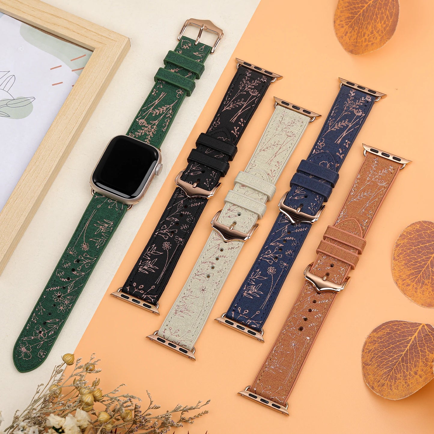 Silicone Strap for Apple Watch 49/45/44/41/40mm – iWatch Band Series 9–3 SE