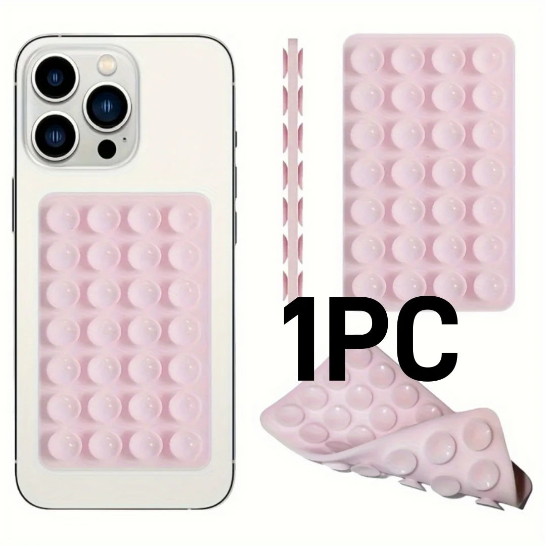 Double-Sided Silicone Suction Phone Holder – Hands-Free Universal Mount