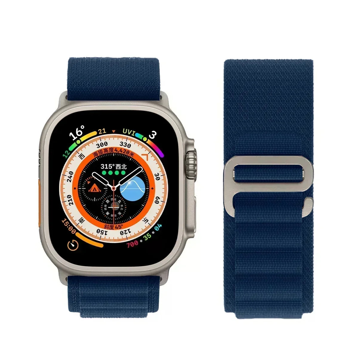 Alpine Loop Strap for Apple Watch Ultra 2 & Series 10–1, 38–49mm