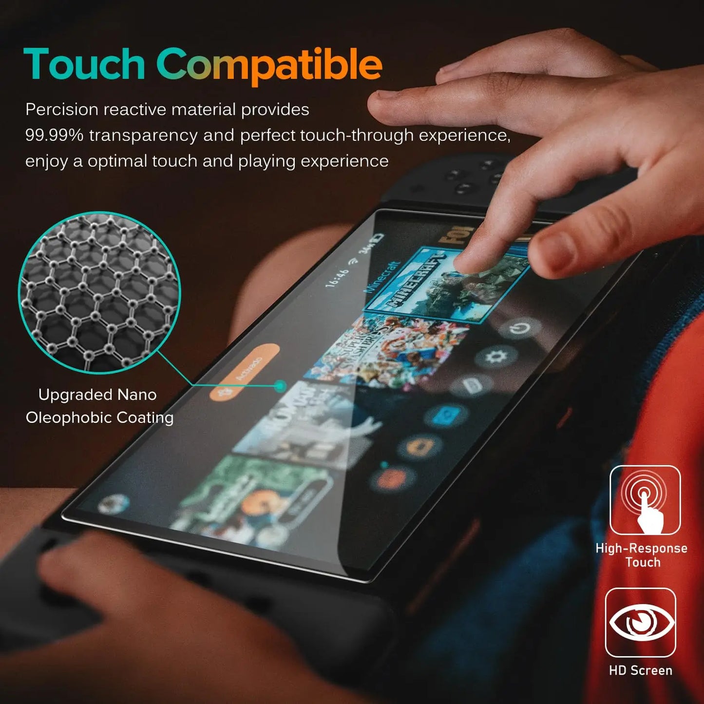 Tempered Glass Screen Protector for Nintendo Switch 2 (2025) – HD Clear & Anti-Scratch