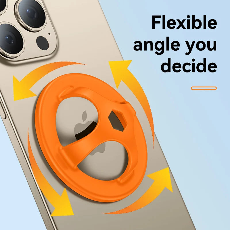 Magnetic Silicone Ring Holder for iPhone 13–15 Pro Max – Stand & Grip