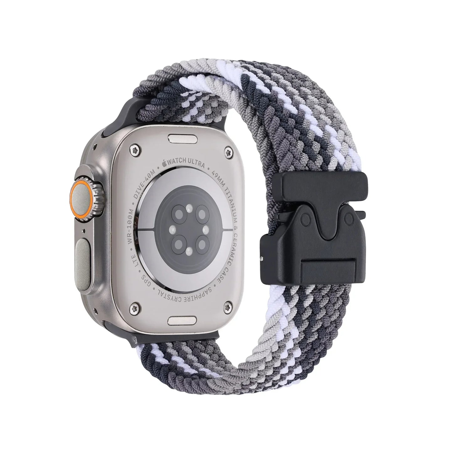 Braided Magnetic Band for Apple Watch 44mm–49mm Ultra 2/Series 10–6/SE