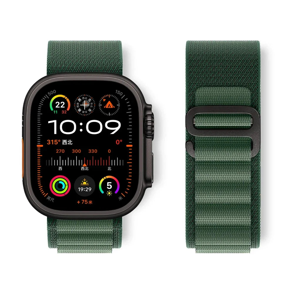 Alpine Loop Strap for Apple Watch Ultra 2 & Series 10–1, 38–49mm