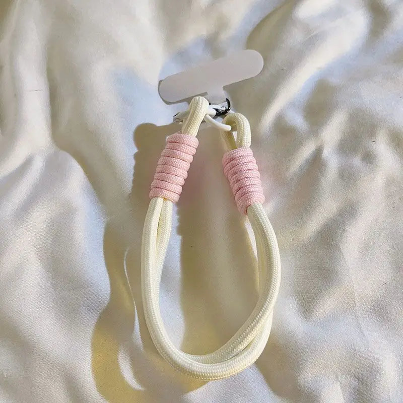 Cute Pastel Wrist Strap Lanyard for Phone β Macaron Color Charm Chain