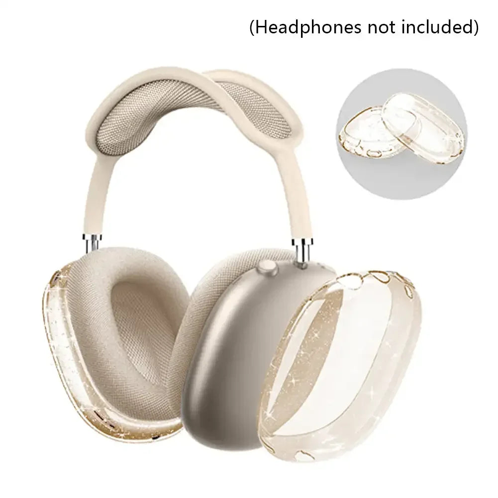 3D Transparent Anti-Scratch Case for AirPods Max - Soft Protective Cover