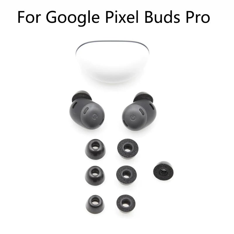 Memory Foam Eartips for Google Pixel Buds Pro – 2pcs/Pair Ear Pads