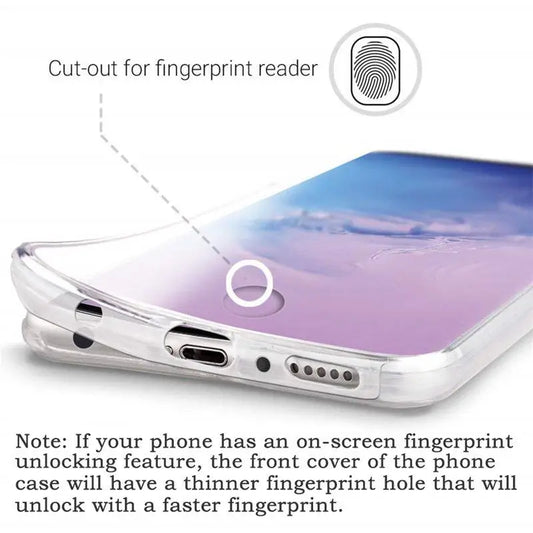 360° Hybrid Clear Hard Case for Samsung S23/S24/S25 Ultra A Series 5G