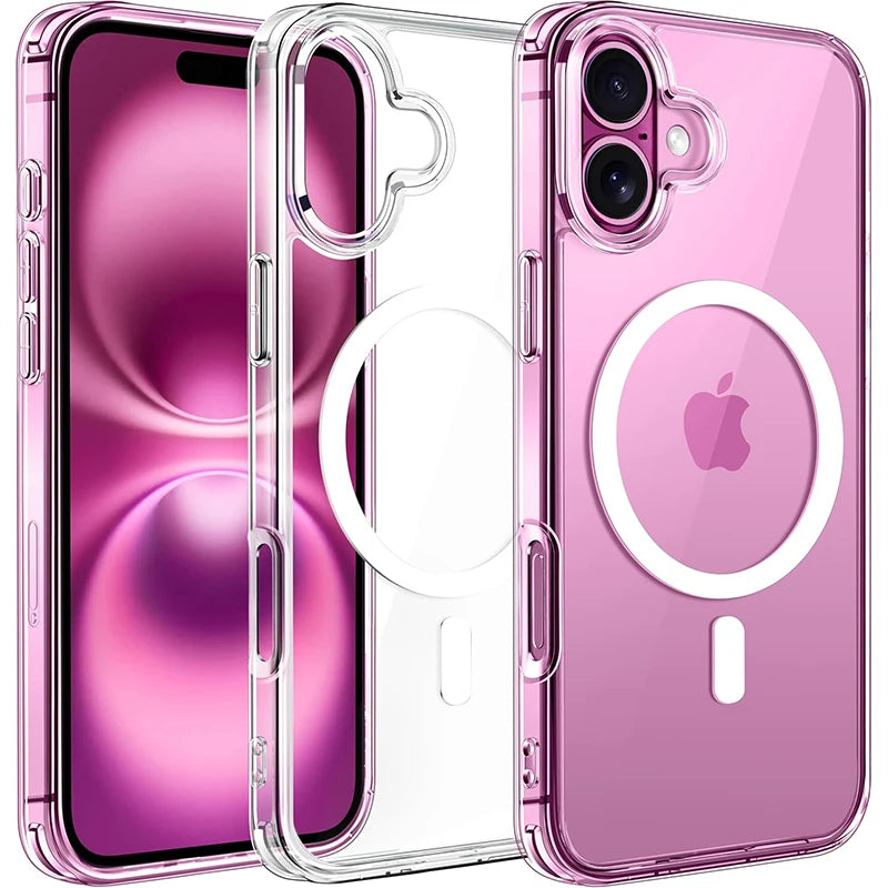 Magnetic Hybrid Case for iPhone 16β11 Pro Max β MagSafe Wireless Charging