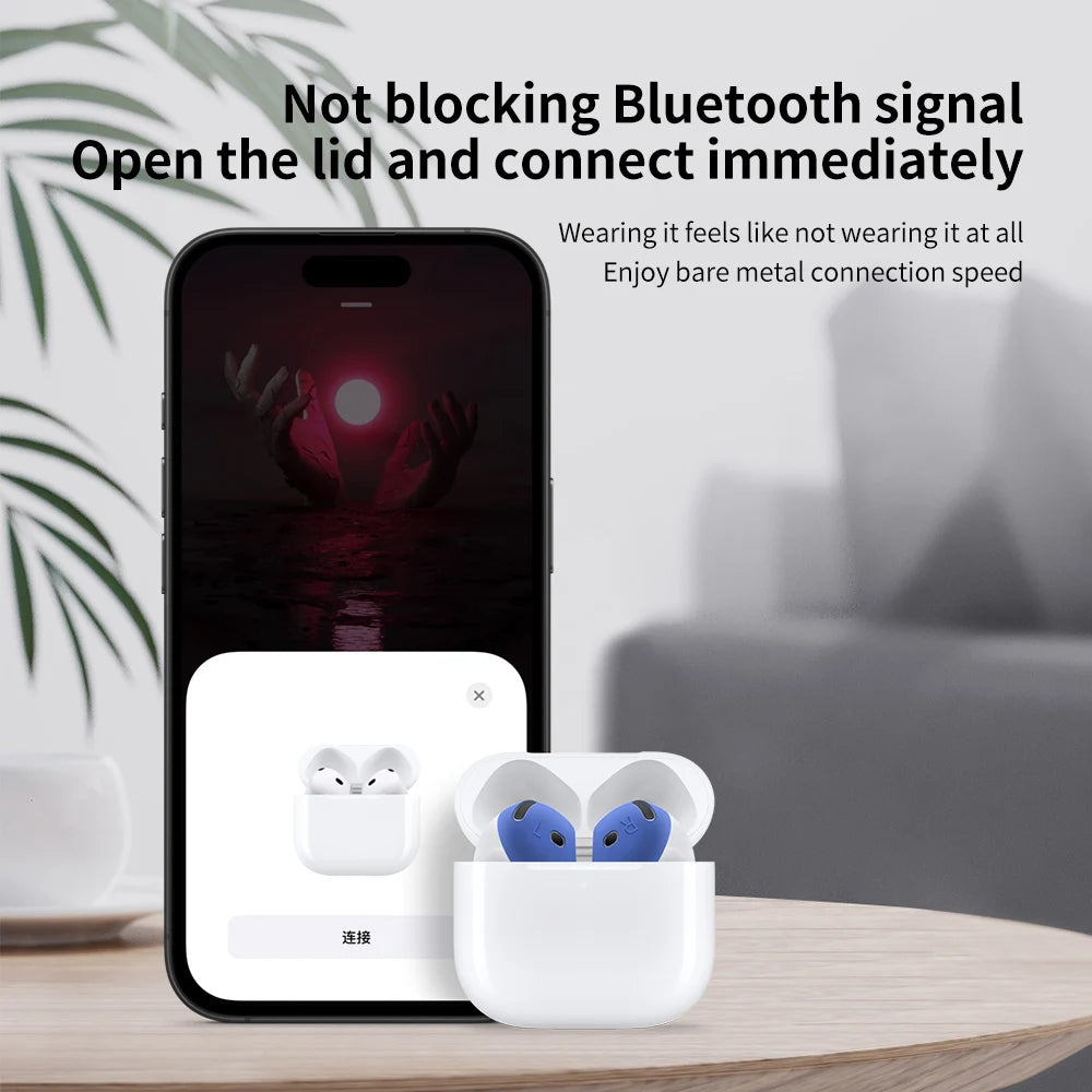 Silicone Protective Case for AirPods 4th Gen with Earpads & Tips