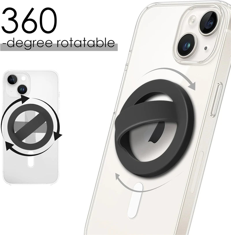 MagSafe Silicone Finger Strap Holder for iPhone 16 – Magnetic Loop Grip