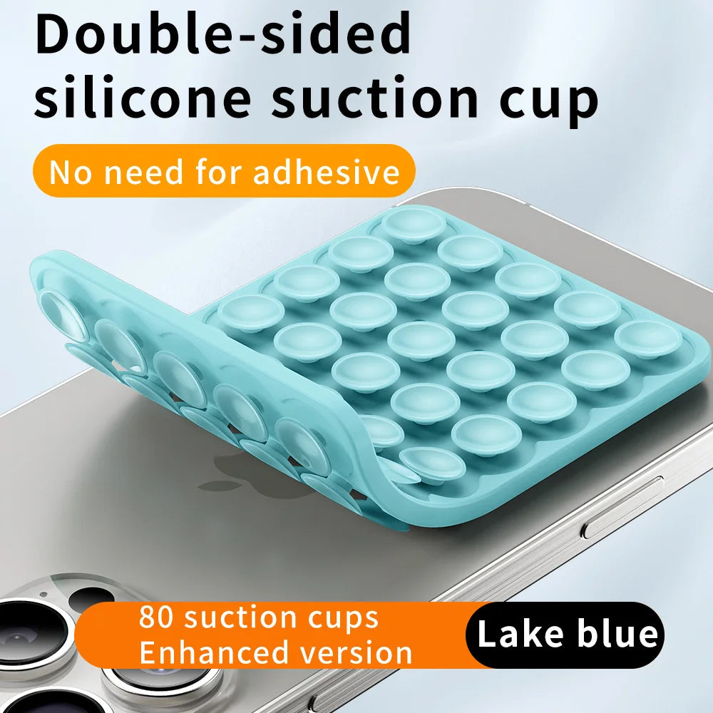 Double-Sided Silicone Suction Pad for Phones – Adhesive Rubber Mount