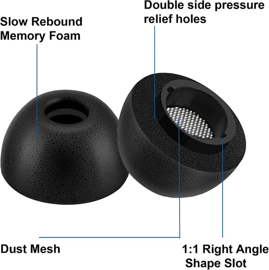 Enhance comfort and sound quality with these memory foam eartips for Galaxy Buds 3 Pro.