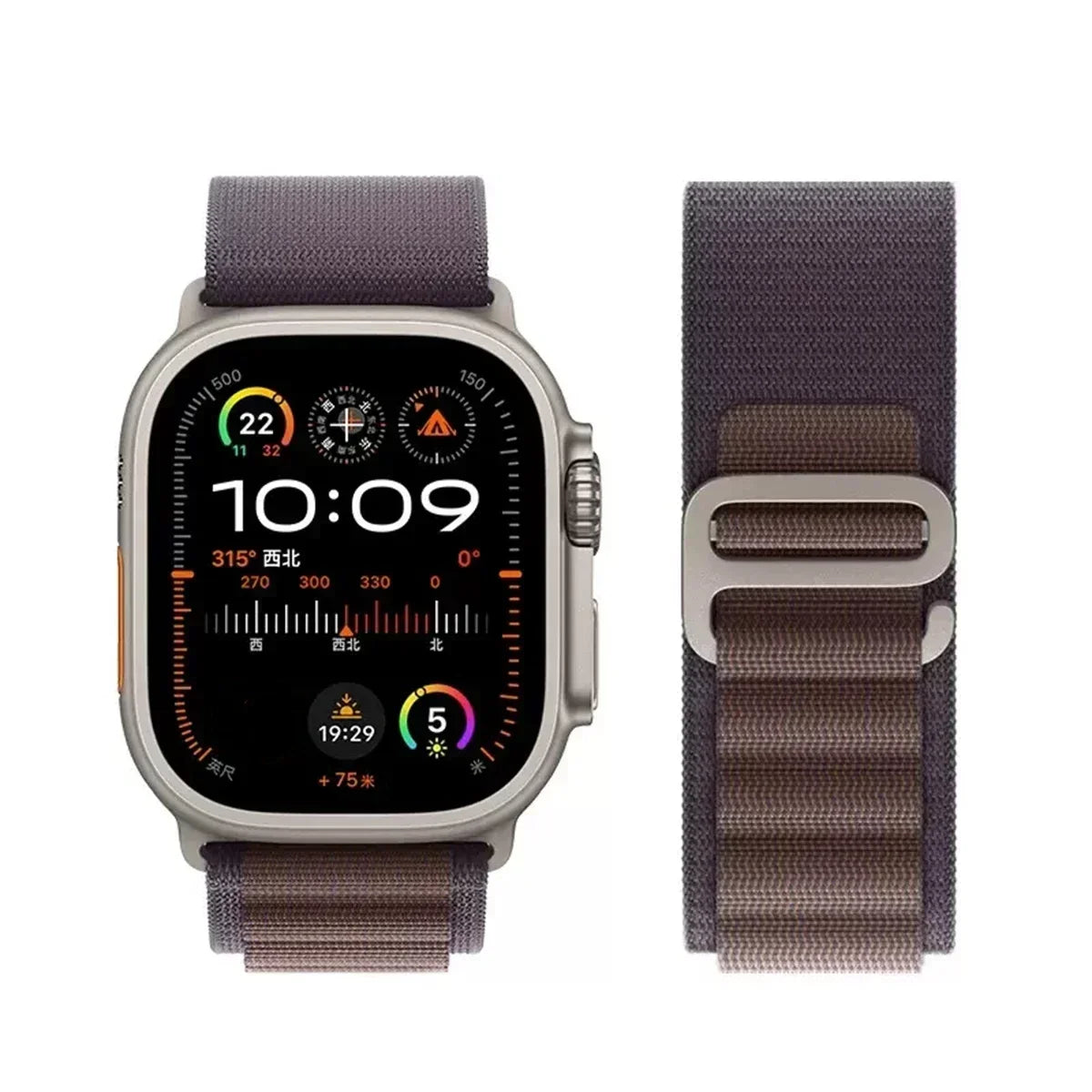 Alpine Nylon Strap for Apple Watch Bands 38-49mm - Ultra 2 Series 9 SE