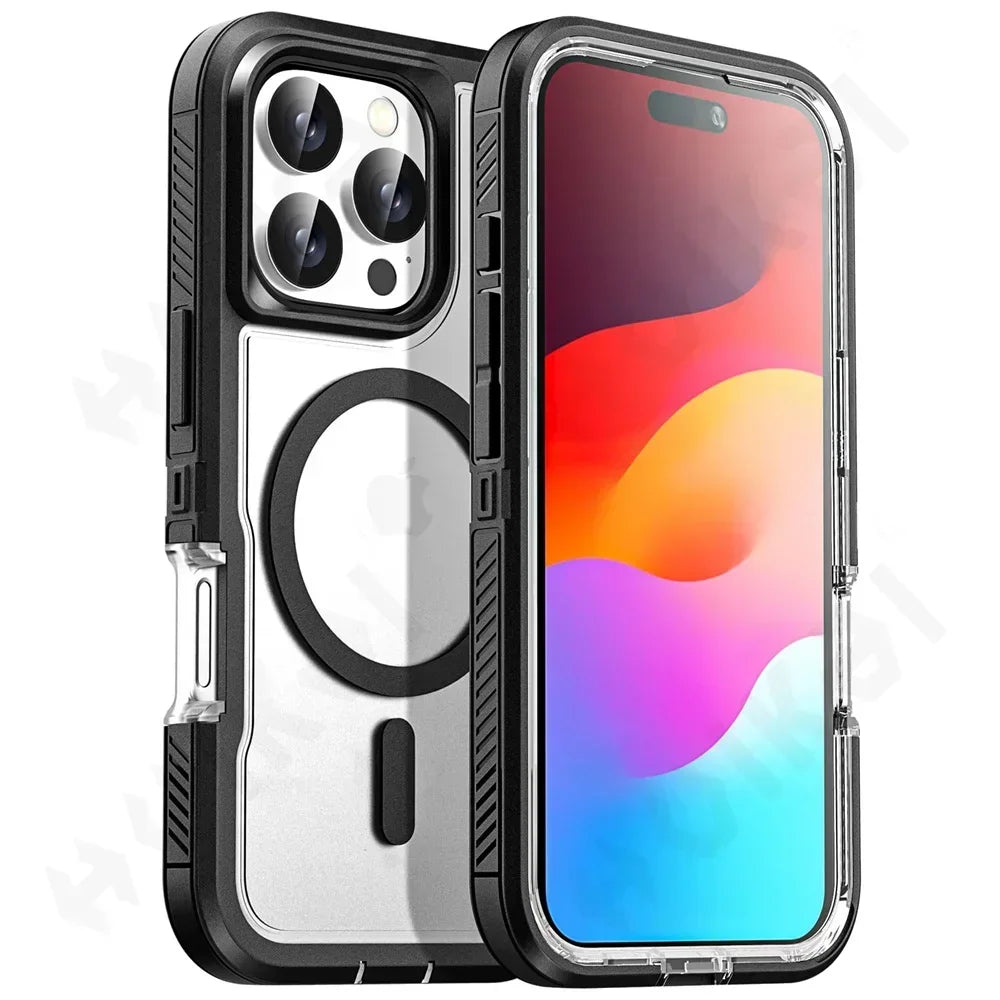 Heavy Duty Kickstand Case for iPhone 13 12 11 Pro Max Plus – Shockproof