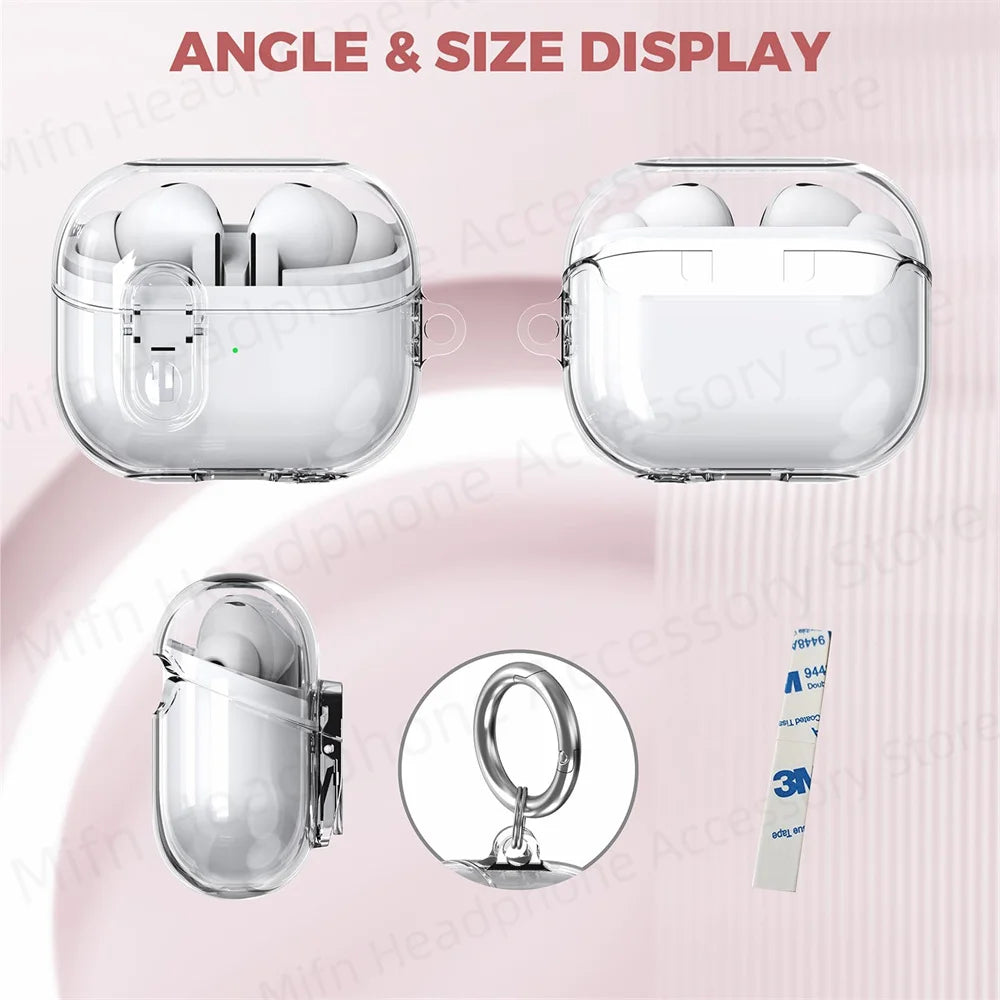 2024 Transparent Lock Case with Cleaning Kit for Galaxy Buds 3 / Buds3 Pro