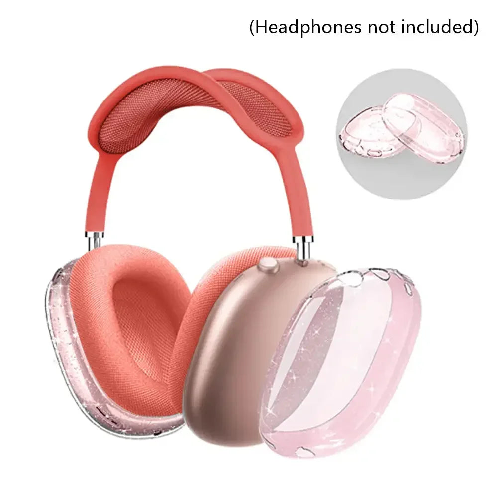 3D Transparent Anti-Scratch Case for AirPods Max - Soft Protective Cover