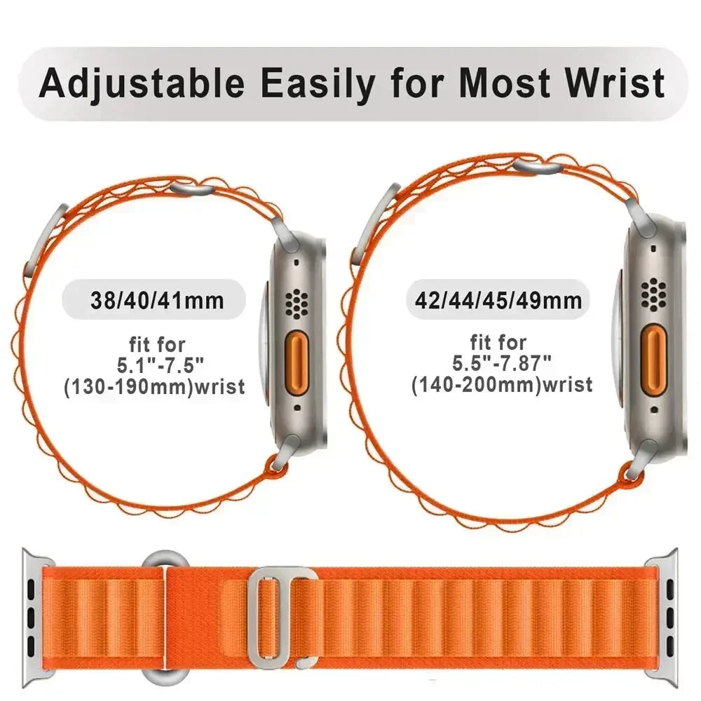 Alpine Loop Strap for Apple Watch Ultra 2 & Series 10–1, 38–49mm
