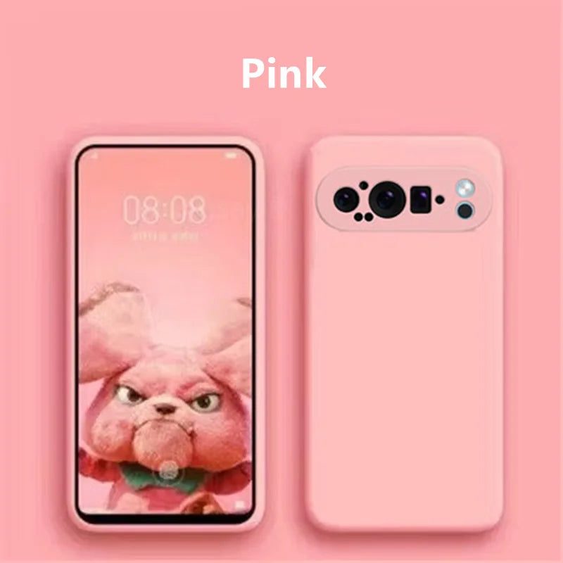 Liquid Silicone Case for Google Pixel 9 Pro/8/7/6A Soft Protective Cover