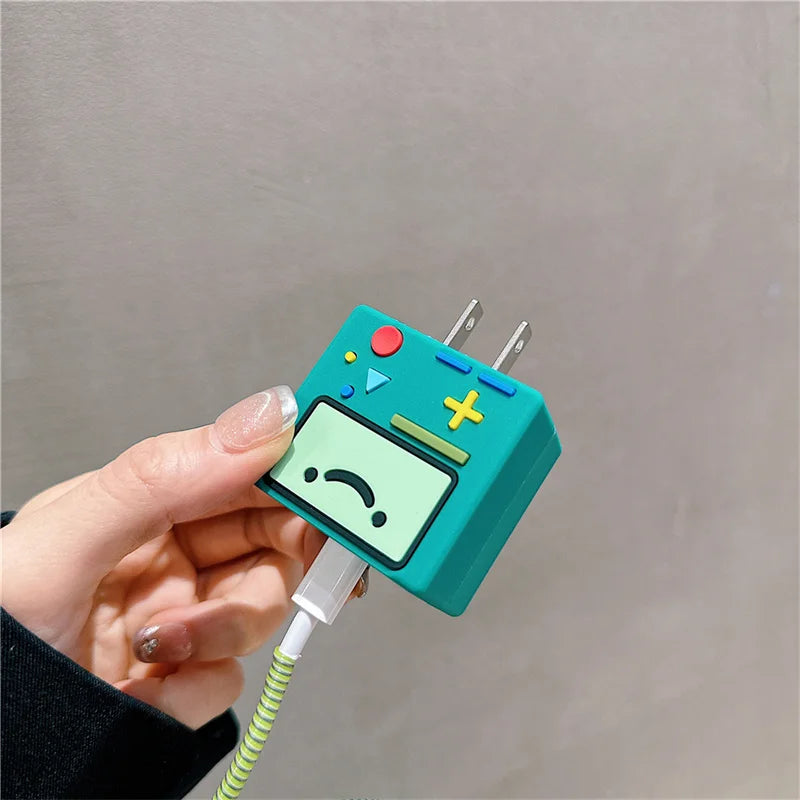 Korean Cute Game Console Silicone Charger Case for iPhone 18Wโ20W