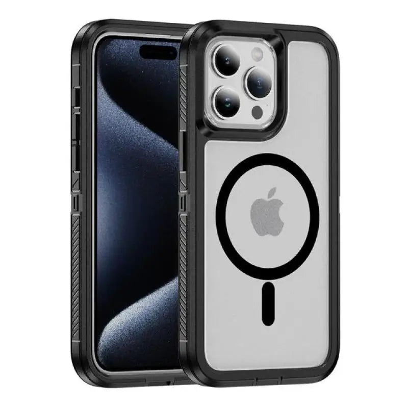 MagSafe Rugged Armor Case for iPhone 15 14 13 12 11 Pro Max Shockproof Cover
