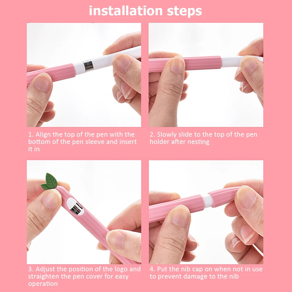 Cute Vegetable Silicone Case for Apple Pencil 1st & 2nd Gen Protective Sleeve