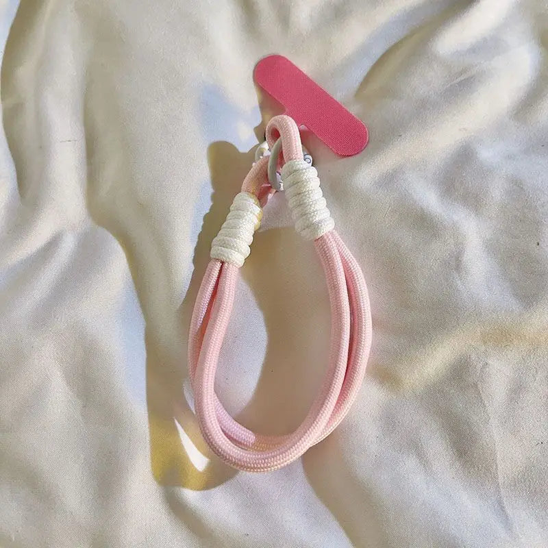 Cute Pastel Wrist Strap Lanyard for Phone β Macaron Color Charm Chain
