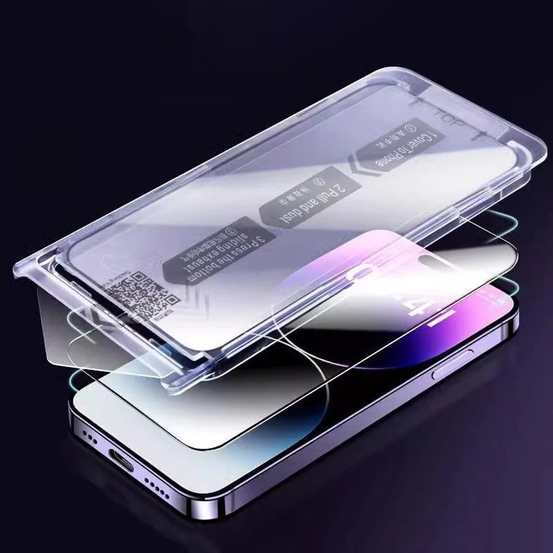 Tempered Glass Screen Protector for iPhone 16/15 Pro Max & 16 Plus – Easy Install