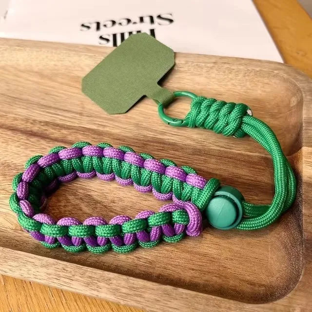 Handwoven Adjustable Phone Lanyard Strap β Anti-Drop Outdoor Wrist Rope
