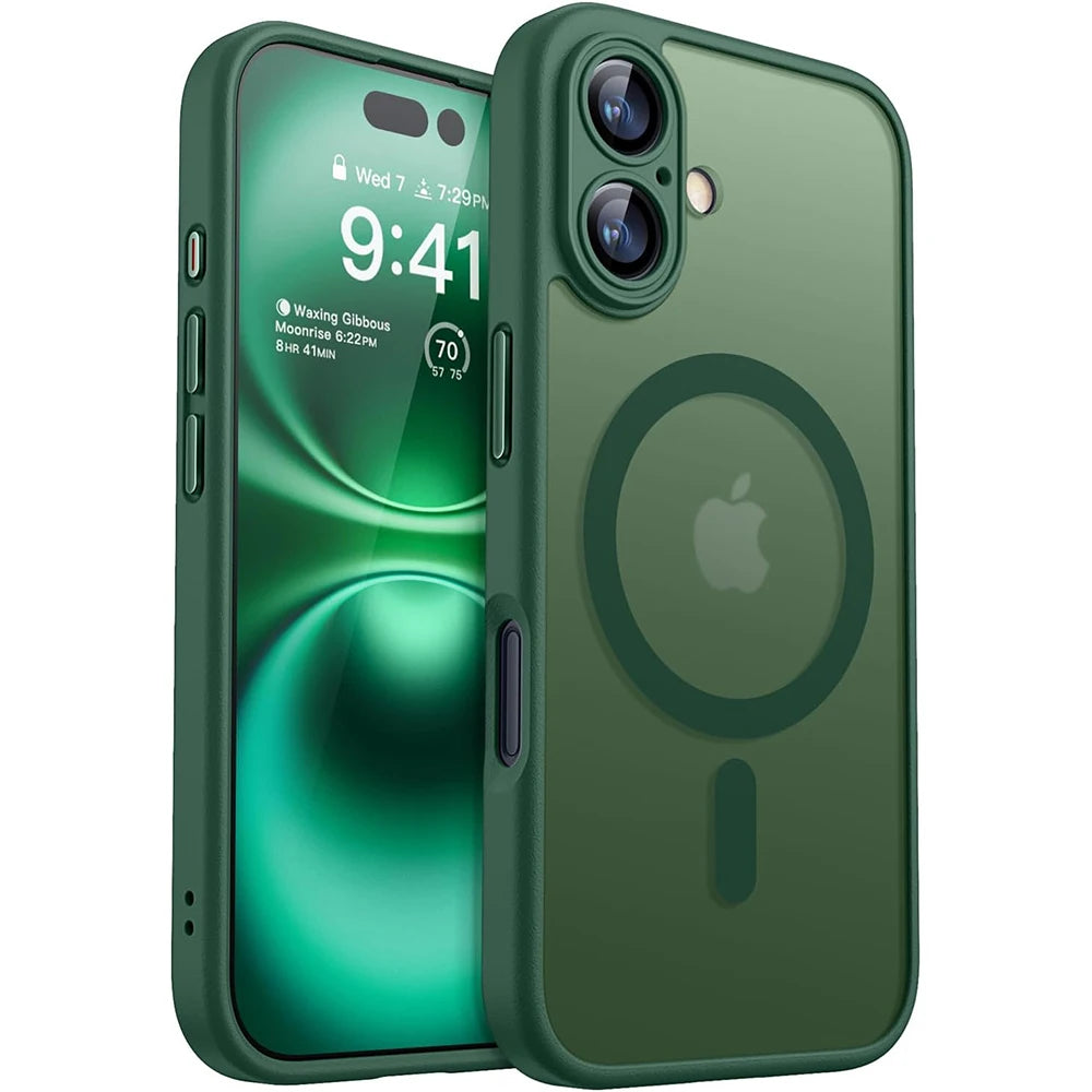 Magnetic Armor Shockproof Case for iPhone 16 15 Pro Max | MagSafe Compatible