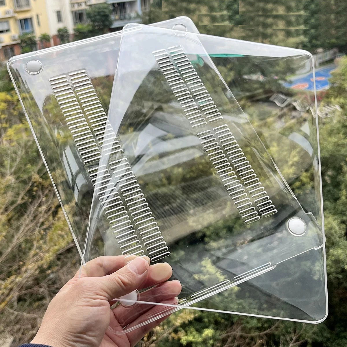 Crystal Clear Hard Case for MacBook Air/Pro 13–16" (All Models Listed)