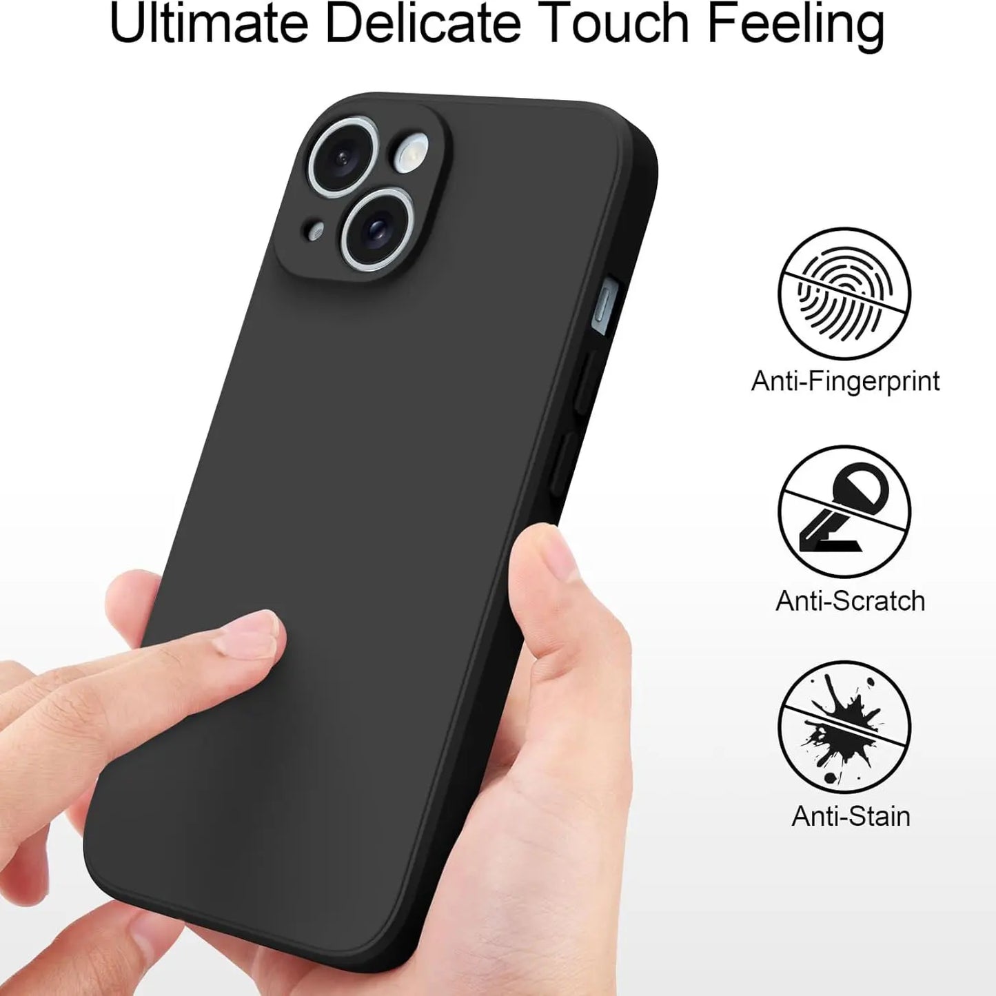 Liquid Silicone Case for iPhone X–16 Pro Max – Soft Bumper Cover