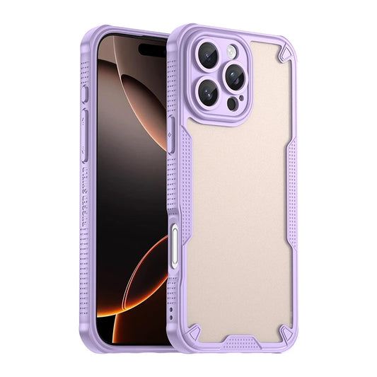 Transparent Acrylic Case with Color Frame for iPhone 14–16 Pro Max