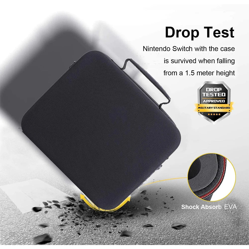 Large Capacity Carrying Case for Nintendo Switch OLED – Game Card Storage Bag