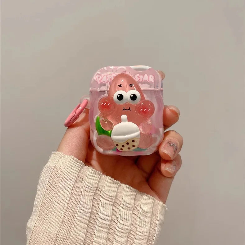 Cute Cartoon Candy Color Case for AirPods 4/3/2/1 & Pro/Pro2 with Hook
