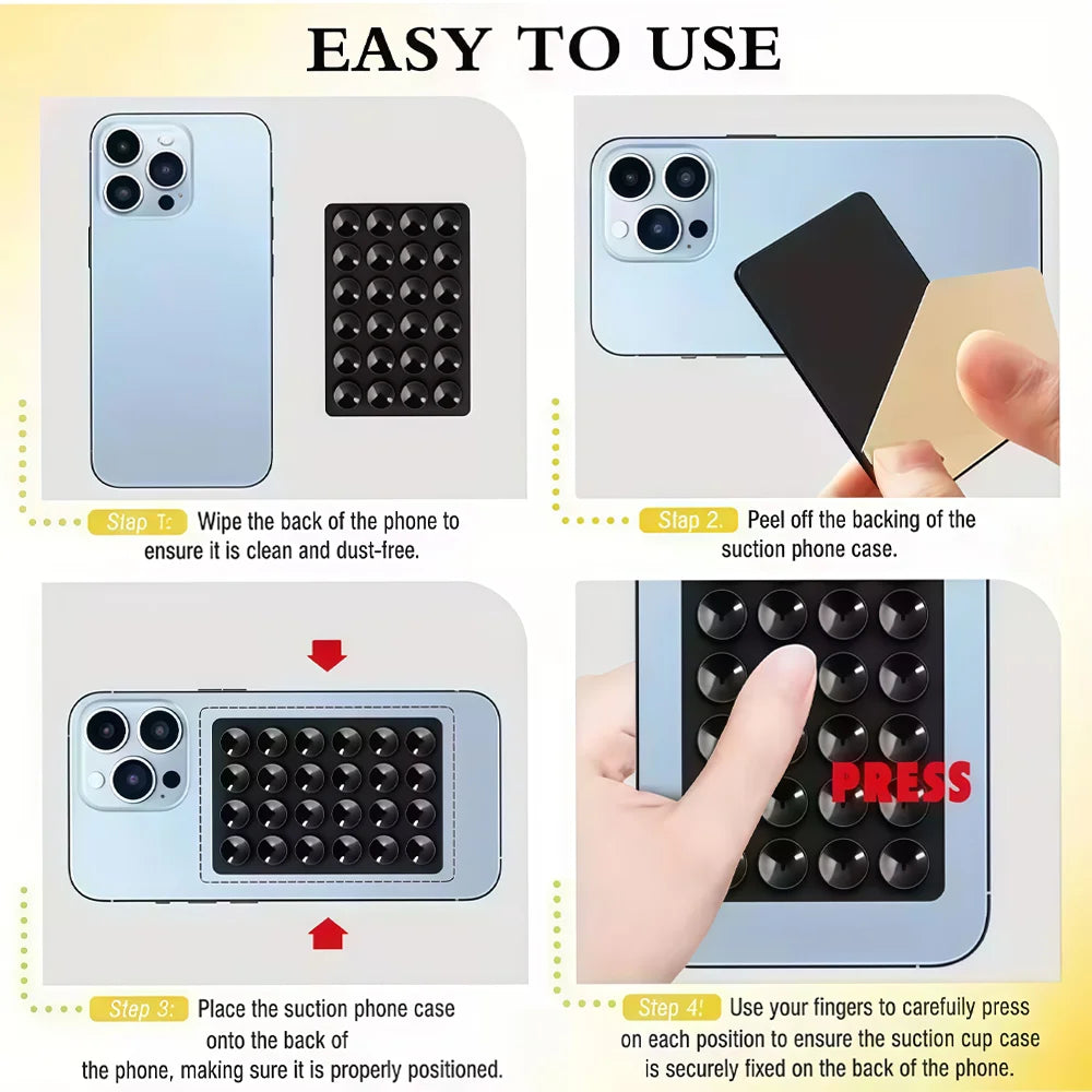 Candy Color Silicone Suction Phone Holder for Selfies & Videos