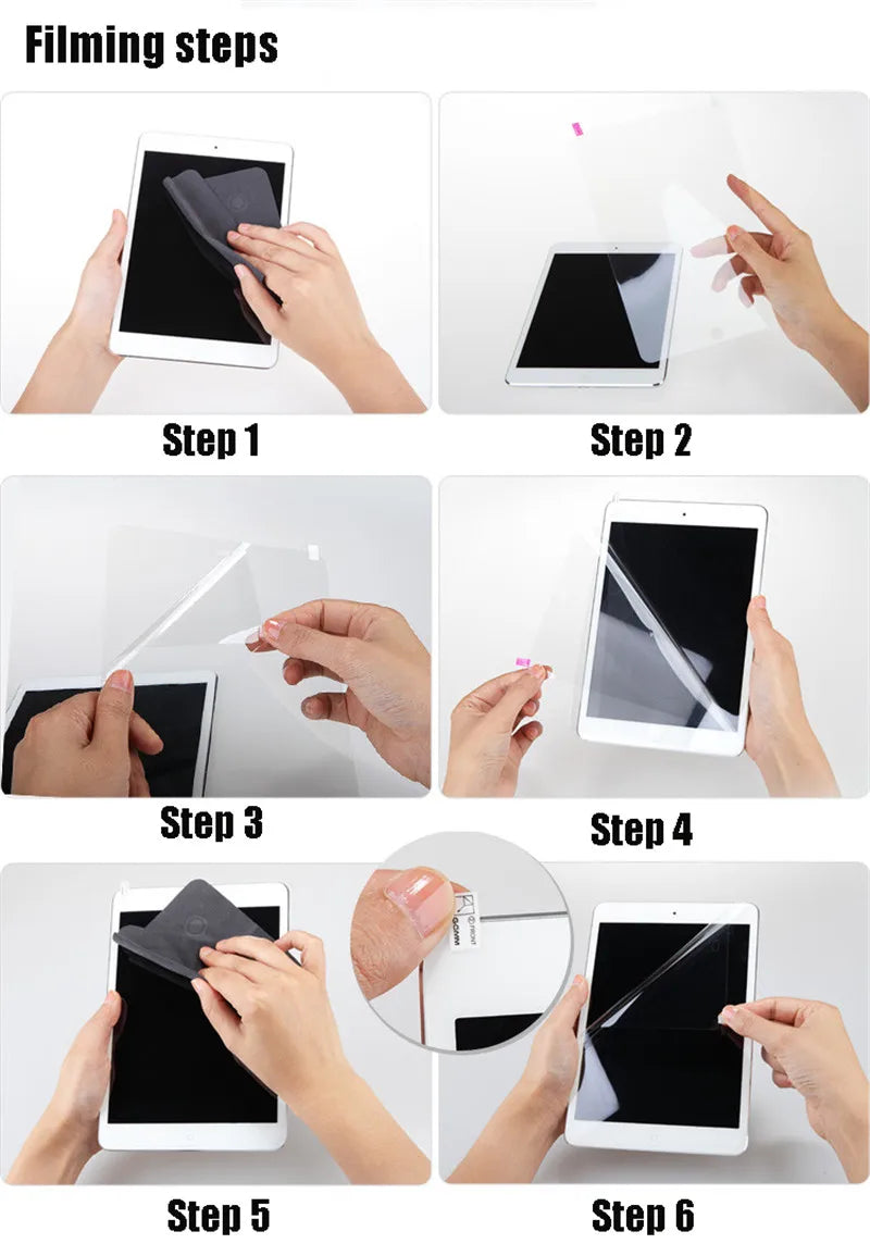 3PCS Soft Hydrogel Screen Protector for iPad 10/11/Mini 6/Air 5/10.2