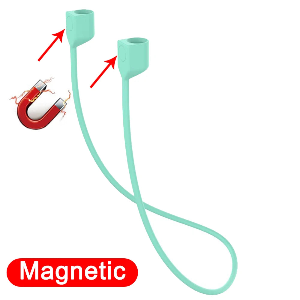 Soft Silicone Magnetic Anti-Lost Strap for AirPods Pro 1 2 3 Earphones