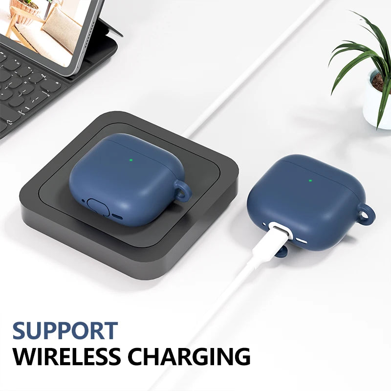 Silicone Case with Lanyard for AirPods 4 (2024) with Active Noise Canceling