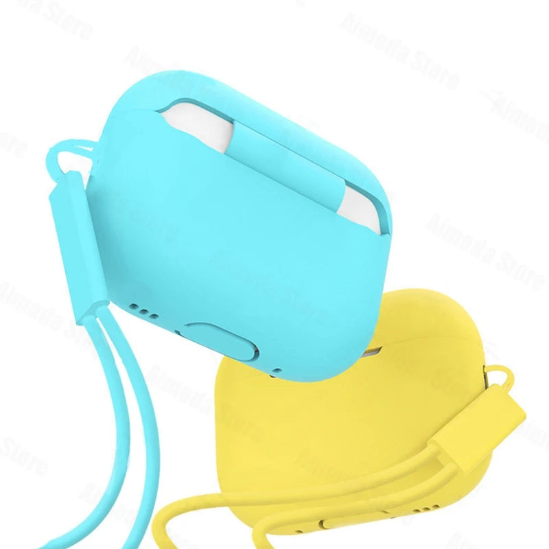 Liquid Silicone Case for AirPods Pro 2/3 – Soft Protective Earphone Cover