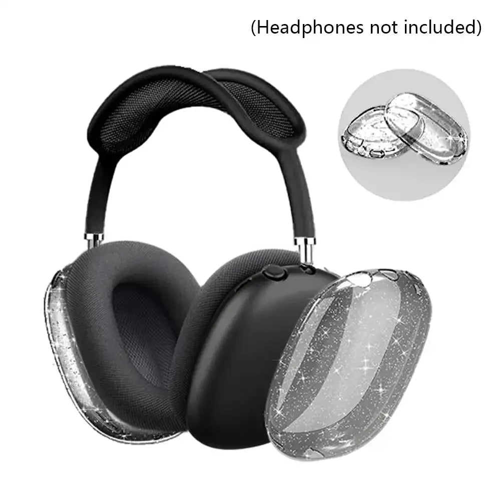 3D Transparent Anti-Scratch Case for AirPods Max - Soft Protective Cover