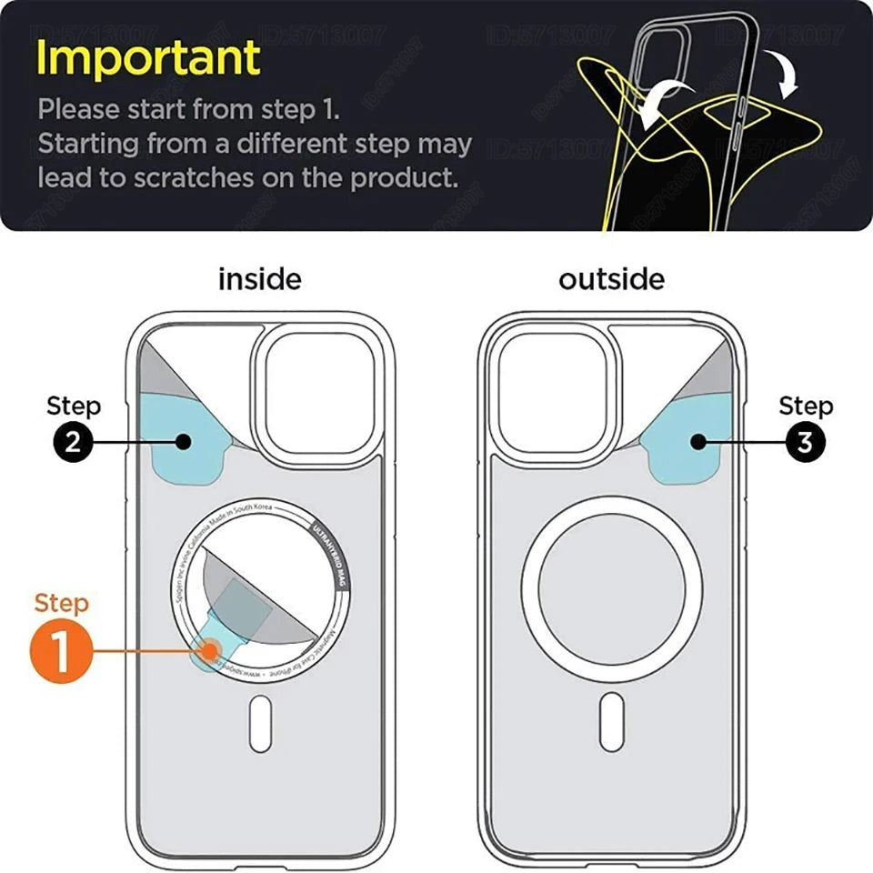 Transparent MagSafe Case for iPhone 11–16 Pro Max – Magnetic Charging