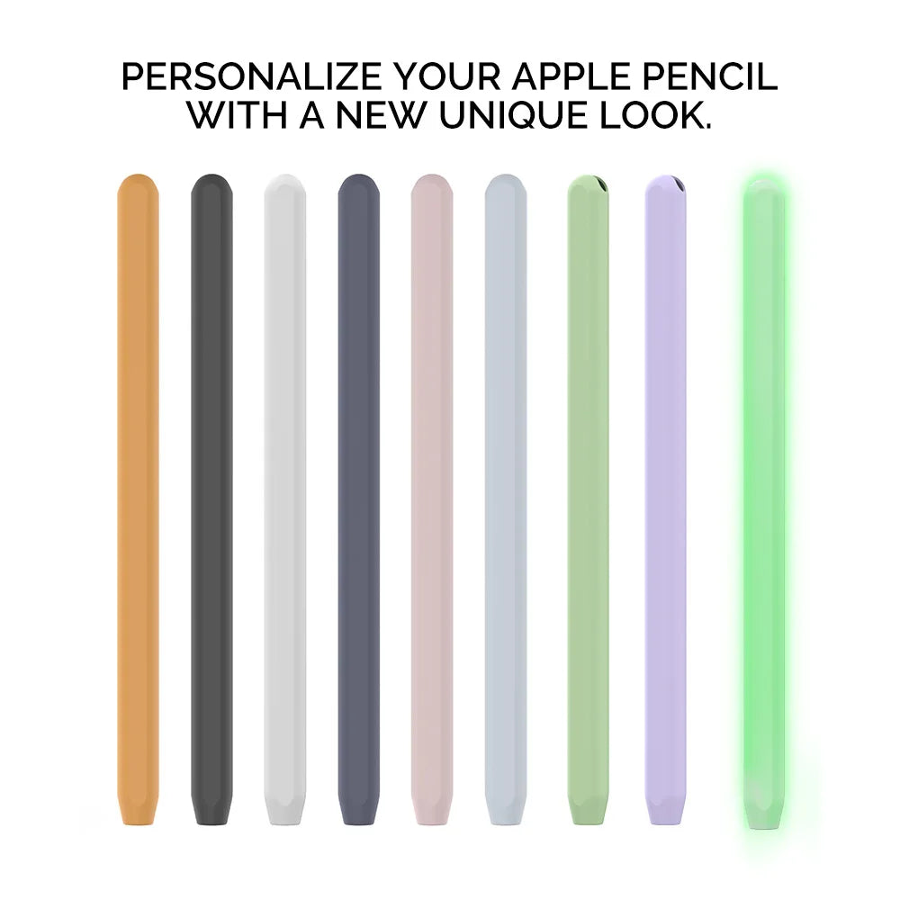 2-Pack Ultra-Thin Silicone Case for Apple Pencil Pro & 2nd Gen